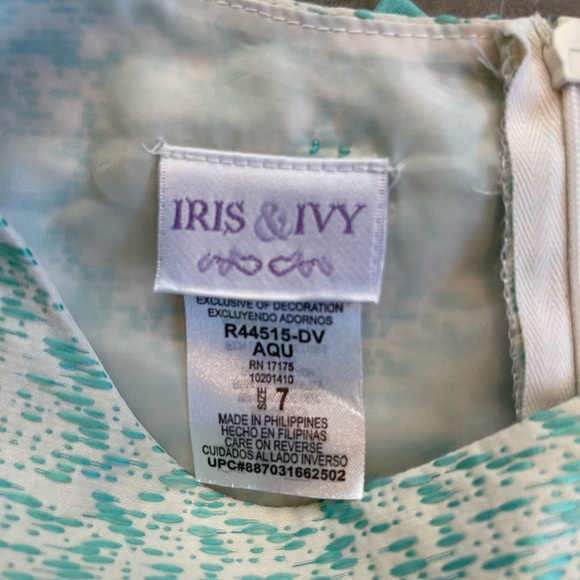 IRIS &IVY teal dress - Picture 3 of 5